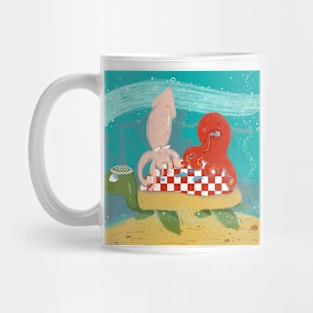 Underwater picnic 🐙🐢 Mug